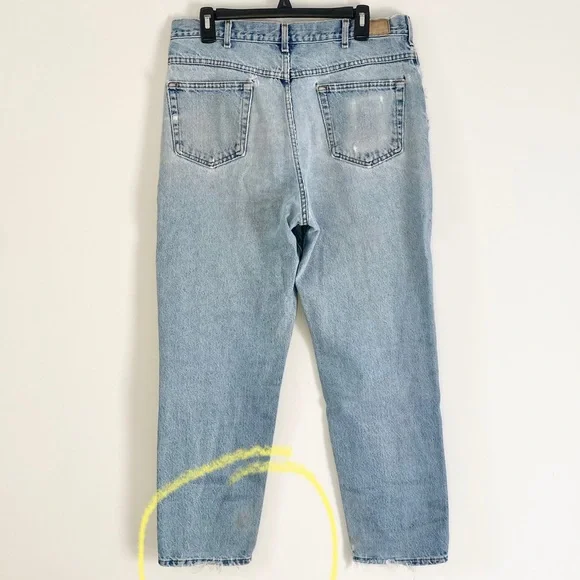 COPY - ✨LLBEAN Classic Vintage Super-Worn Broken-In Jeans Size 35x30 Unisex✨ - Picture 4 of 15